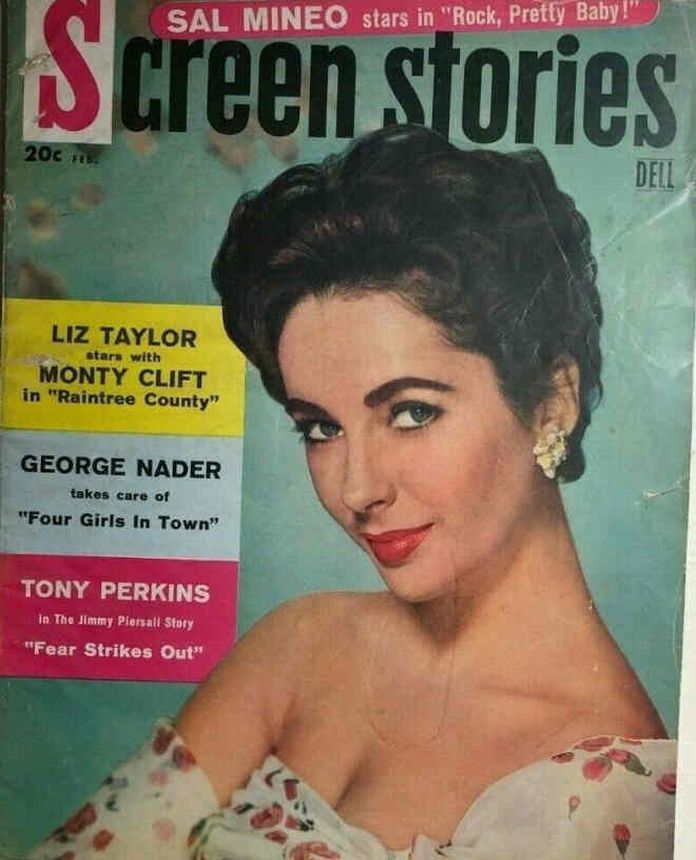 SCREEN STORIES magazine cover February 1957