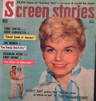 SCREEN STORIES magazine side cover August 1957
