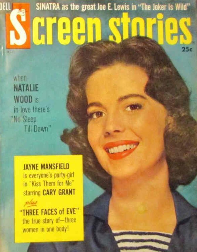 SCREEN STORIES magazine cover October 1957