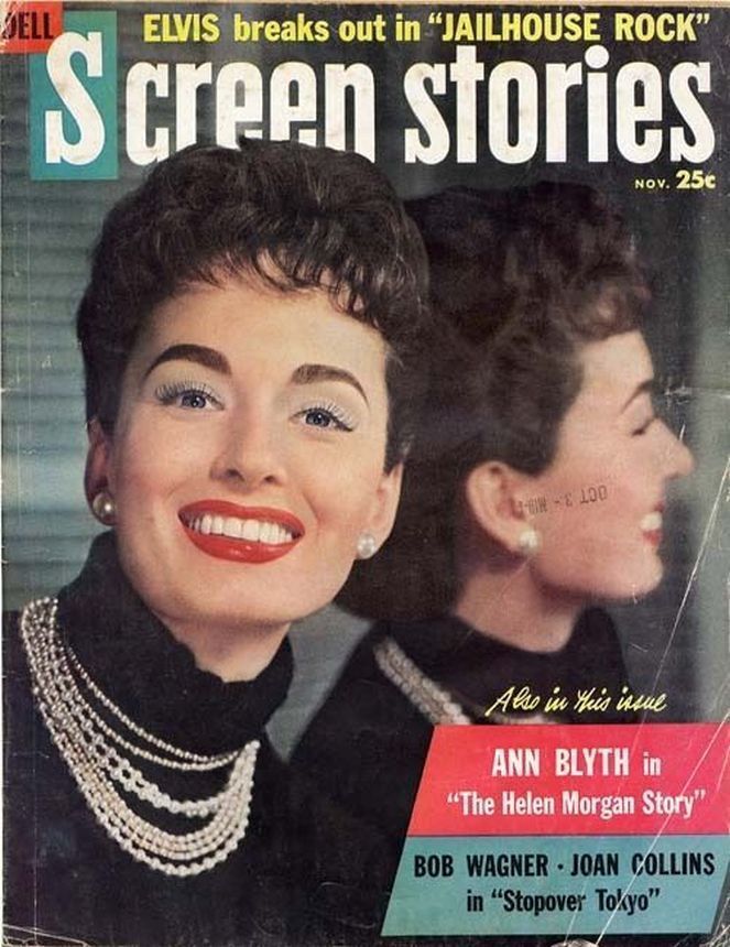 SCREEN STORIES magazine side cover November 1957