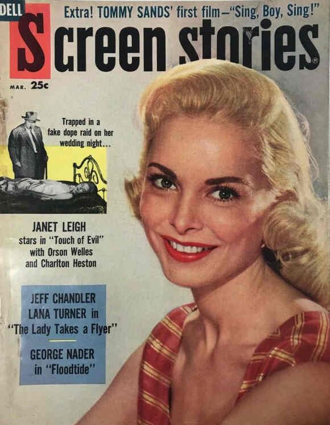 SCREEN STORIES magazine side cover March 1958