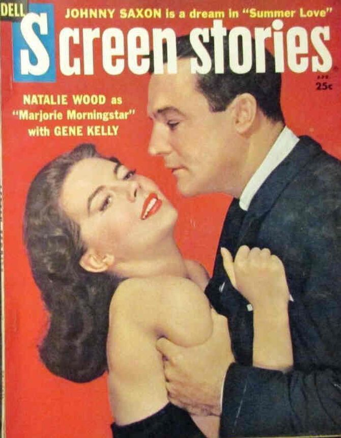 SCREEN STORIES magazine side cover April 1958