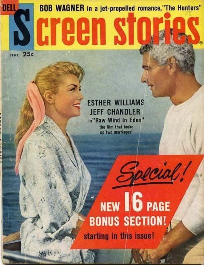 SCREEN STORIES magazine side cover September 1958