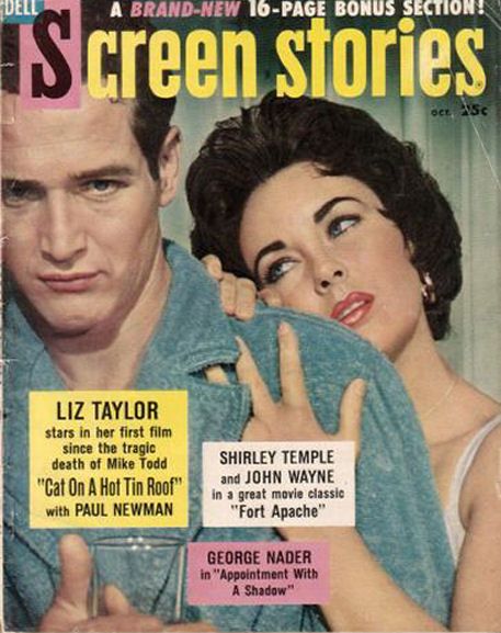 SCREEN STORIES magazine side cover October 1958