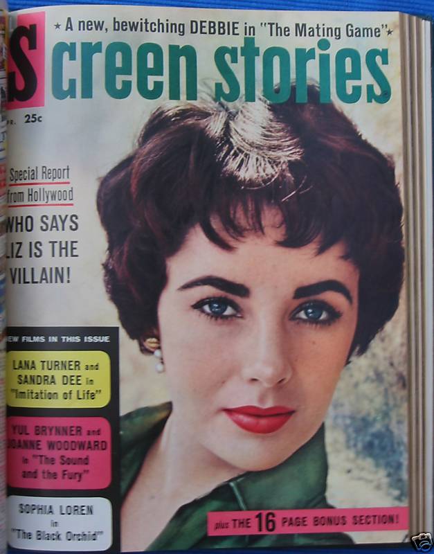 SCREEN STORIES magazine side cover April 1959