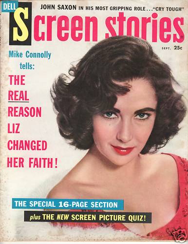 SCREEN STORIES magazine side cover September 1959