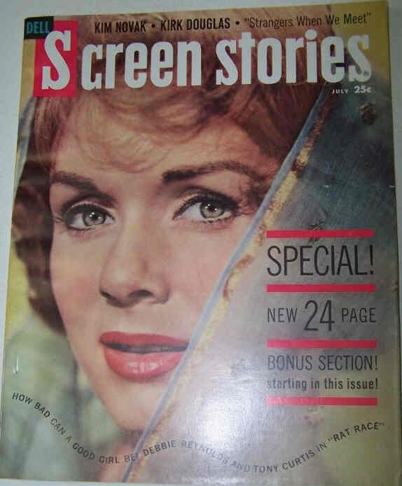 SCREEN STORIES magazine side cover July 1960