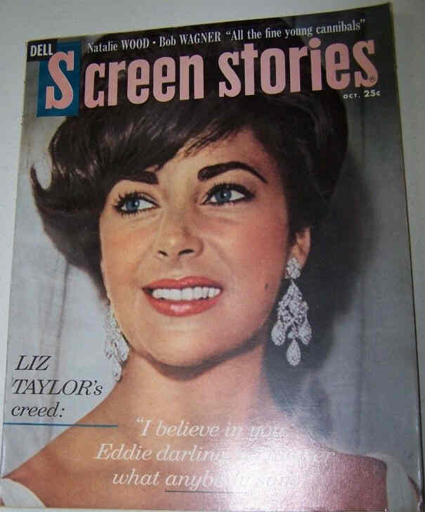 SCREEN STORIES magazine side cover October 1960