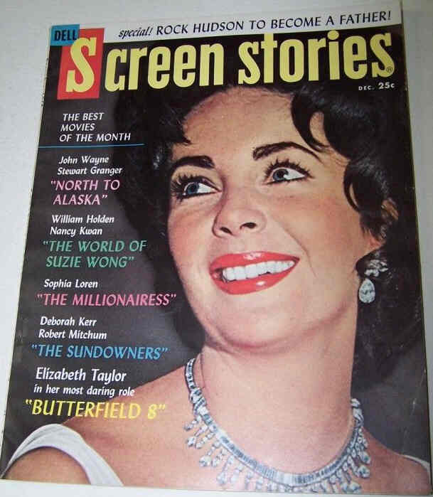 SCREEN STORIES magazine side cover December 1960