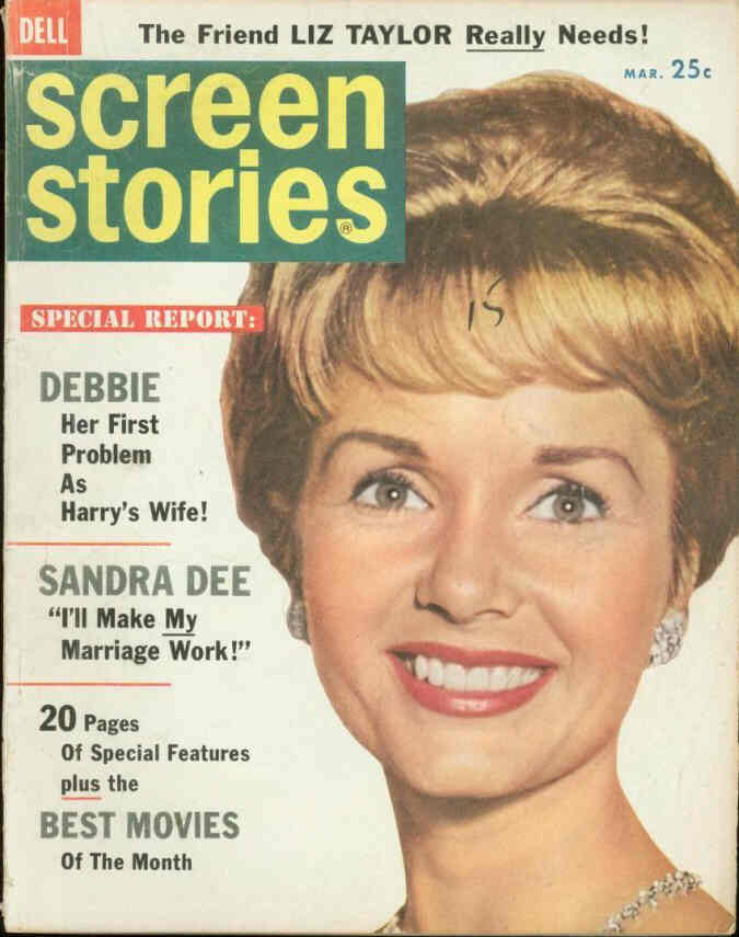 SCREEN STORIES magazine side cover March 1961