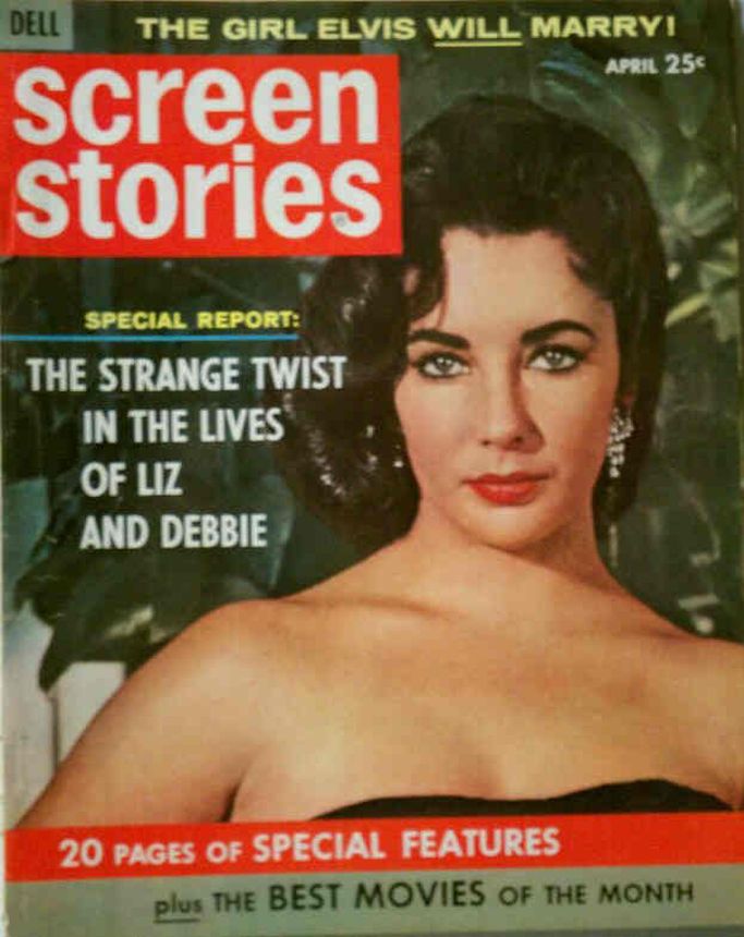 SCREEN STORIES magazine side cover April 1961