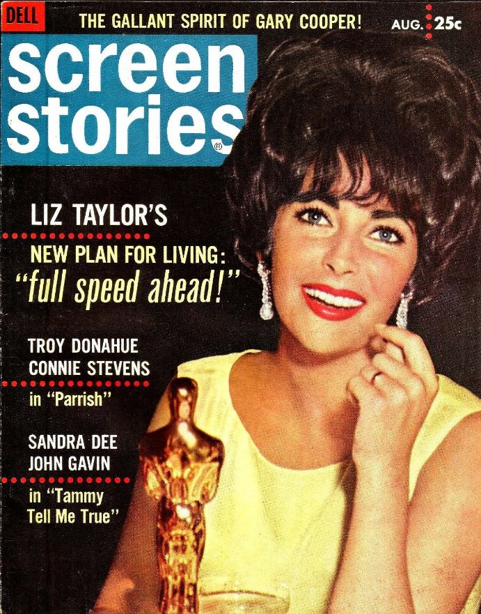 SCREEN STORIES magazine side cover August 1961