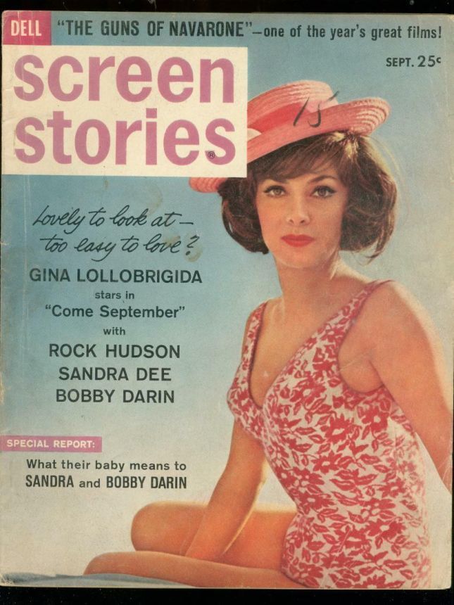 SCREEN STORIES magazine side cover September 1961