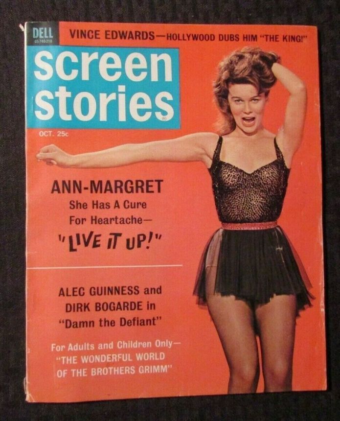 SCREEN STORIES magazine side cover October 1962