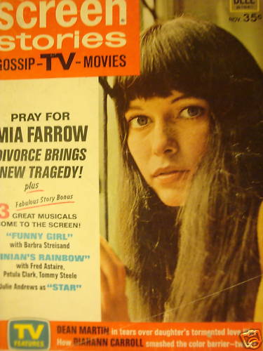 SCREEN STORIES magazine side cover November 1962