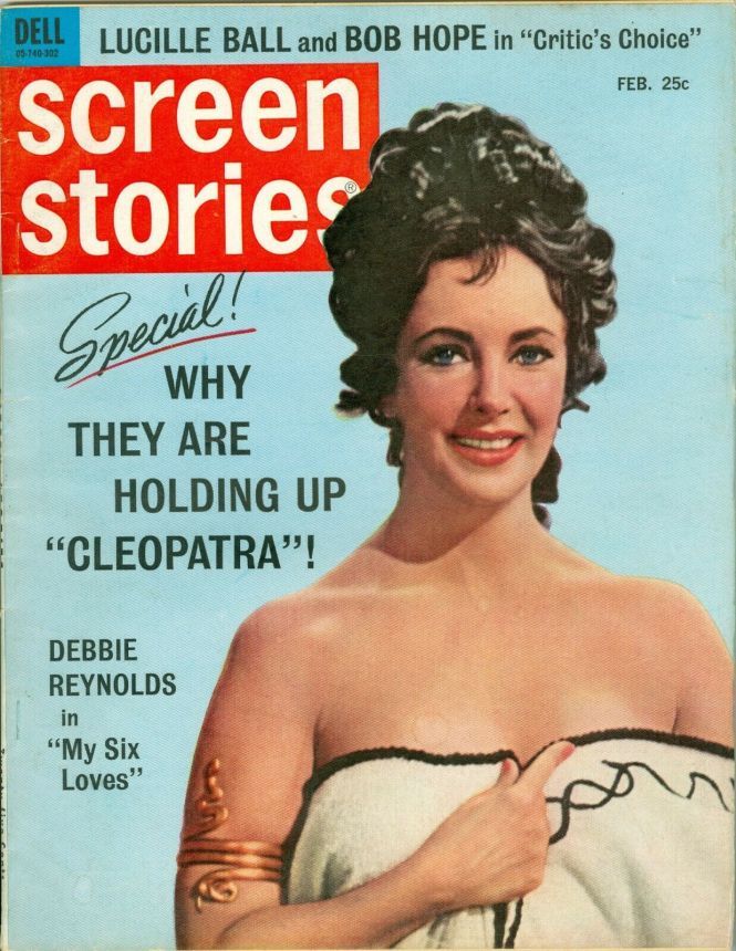 SCREEN STORIES magazine side cover February 1963
