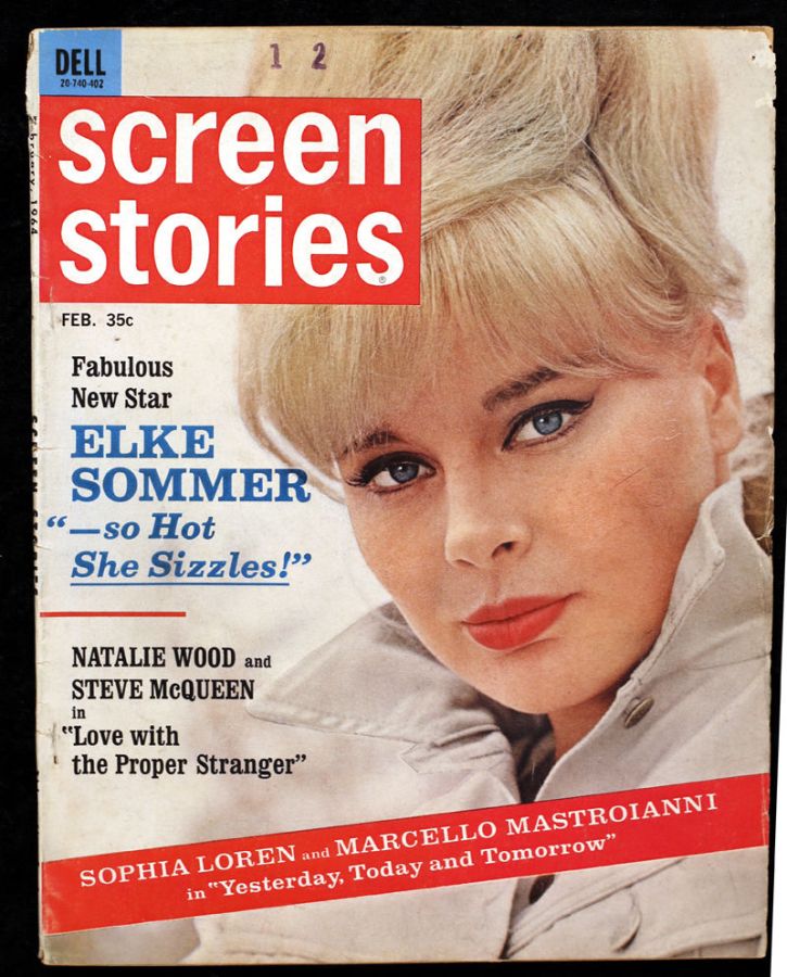 SCREEN STORIES magazine side cover February 1964