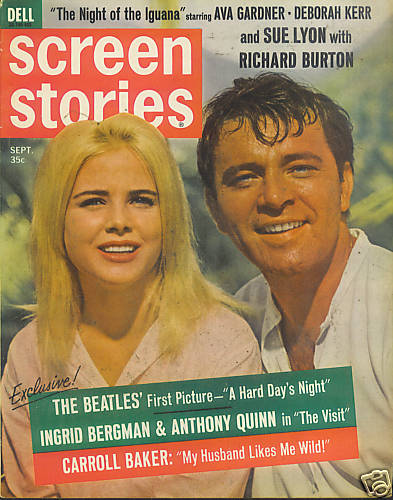SCREEN STORIES magazine side cover September 1964
