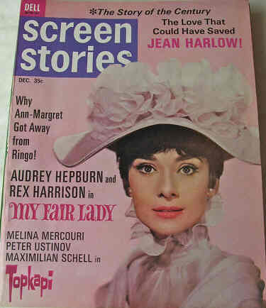 SCREEN STORIES magazine side cover December 1964