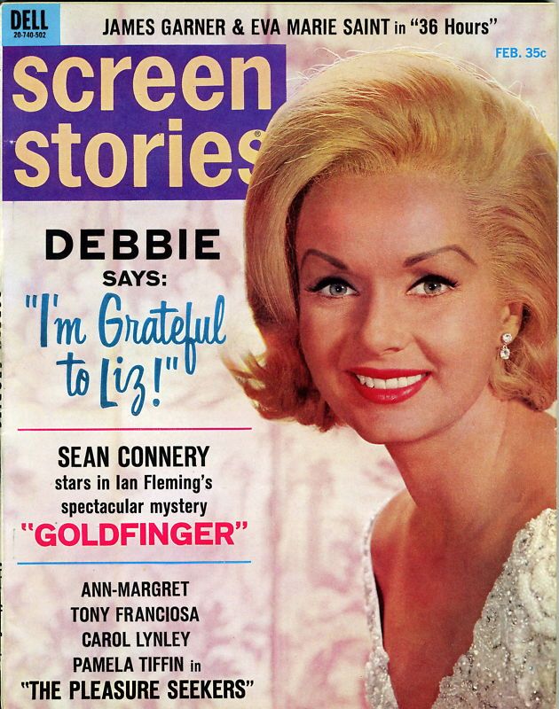 SCREEN STORIES magazine side cover February 1965