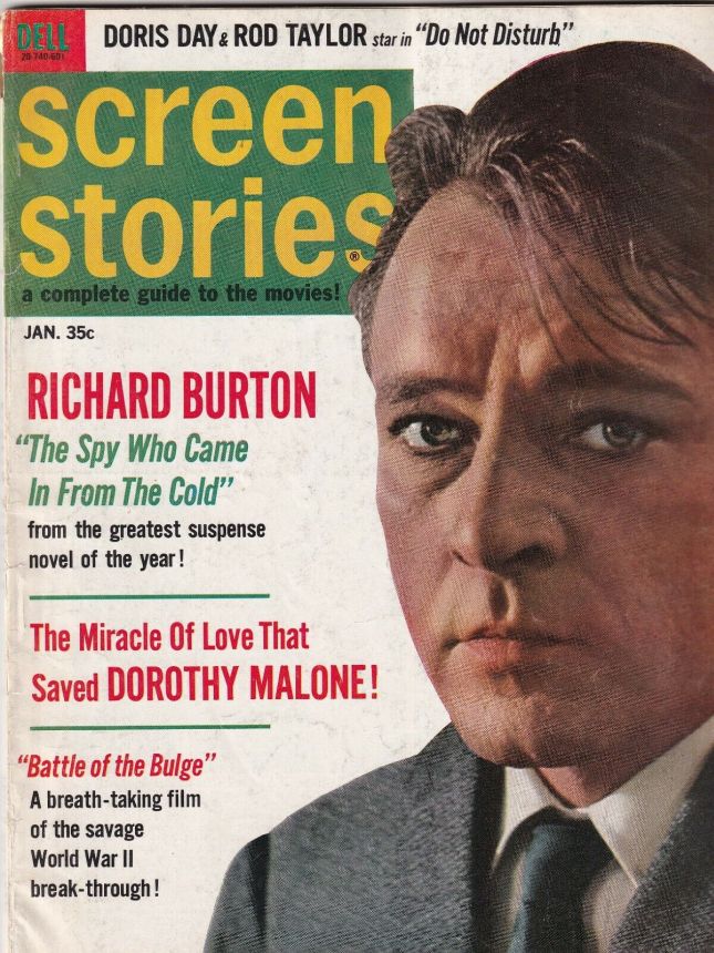 SCREEN STORIES magazine side cover January 1966