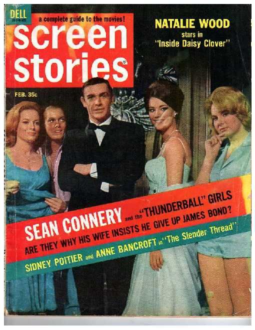 SCREEN STORIES magazine side cover February 1966