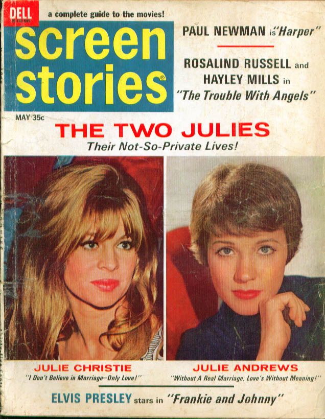 SCREEN STORIES magazine side cover May 1966