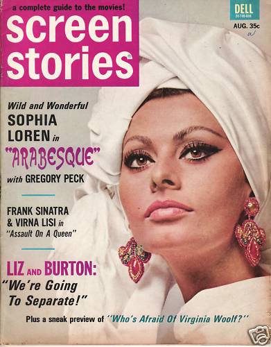 SCREEN STORIES magazine side cover August 1966