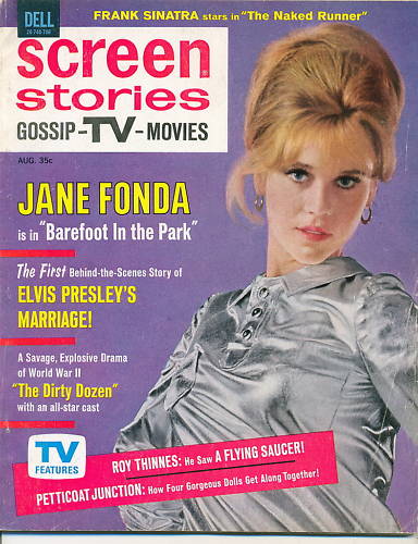 SCREEN STORIES magazine side cover August 1967