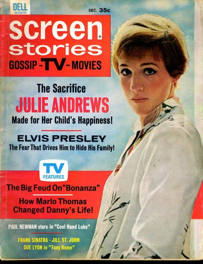 SCREEN STORIES magazine side cover December 1967