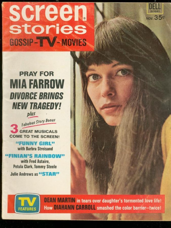 SCREEN STORIES magazine side cover November 1968