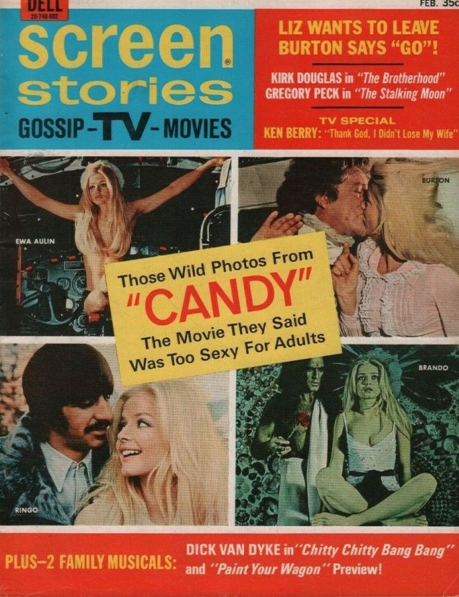 SCREEN STORIES magazine side cover February 1969