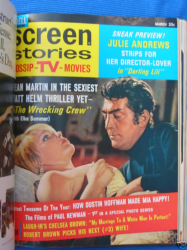 SCREEN STORIES magazine side cover March 1969