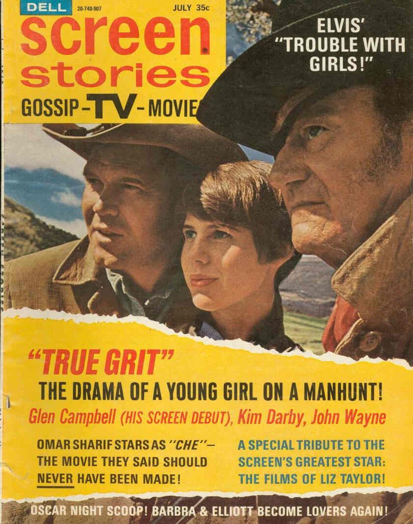 SCREEN STORIES magazine side cover July 1969