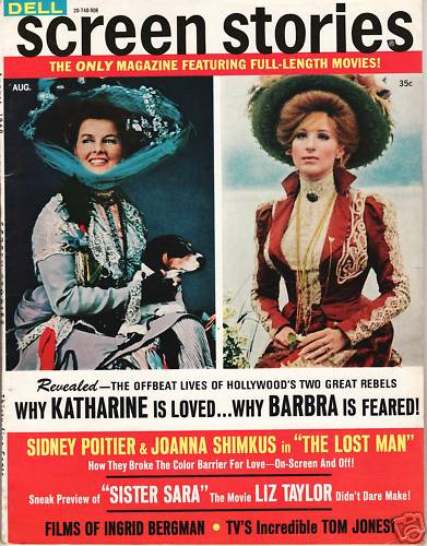 SCREEN STORIES magazine side cover August 1969