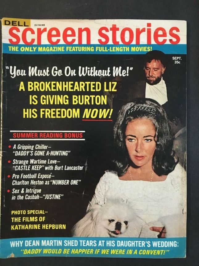 SCREEN STORIES magazine side cover September 1969
