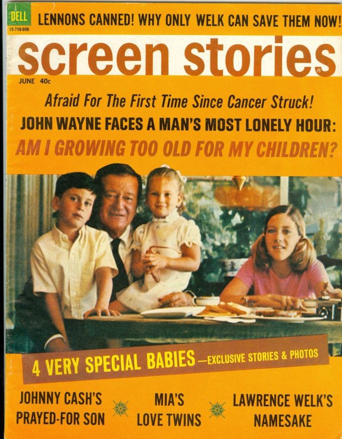 SCREEN STORIES magazine side cover June 1970