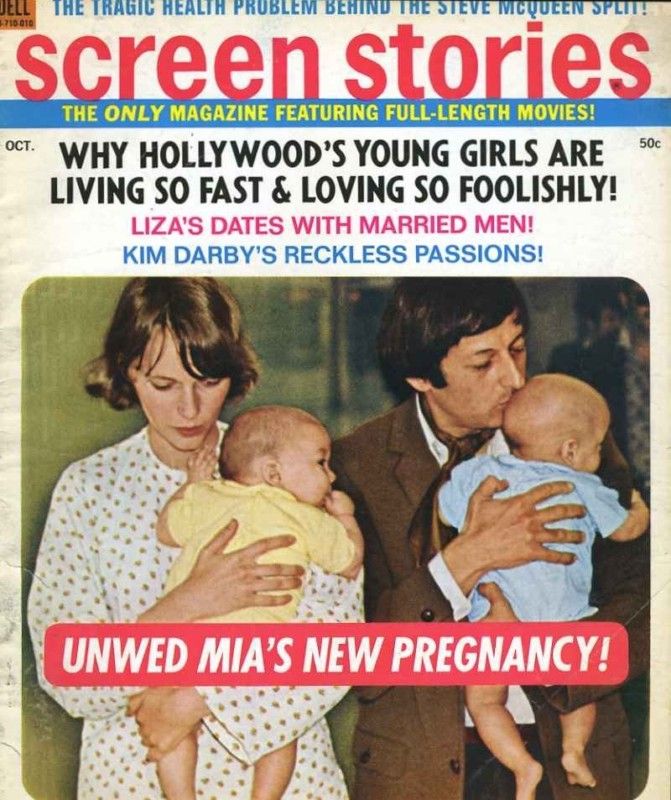 SCREEN STORIES magazine side cover October 1970