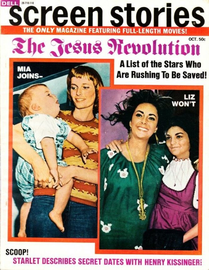 SCREEN STORIES magazine side cover October 1971