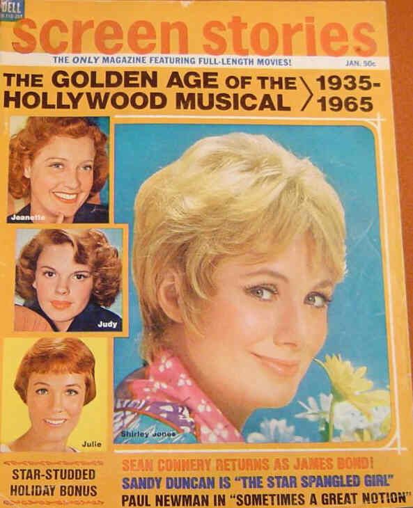 SCREEN STORIES magazine side cover January 1972