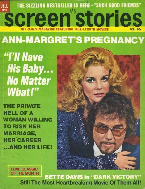 SCREEN STORIES magazine side cover February 1972