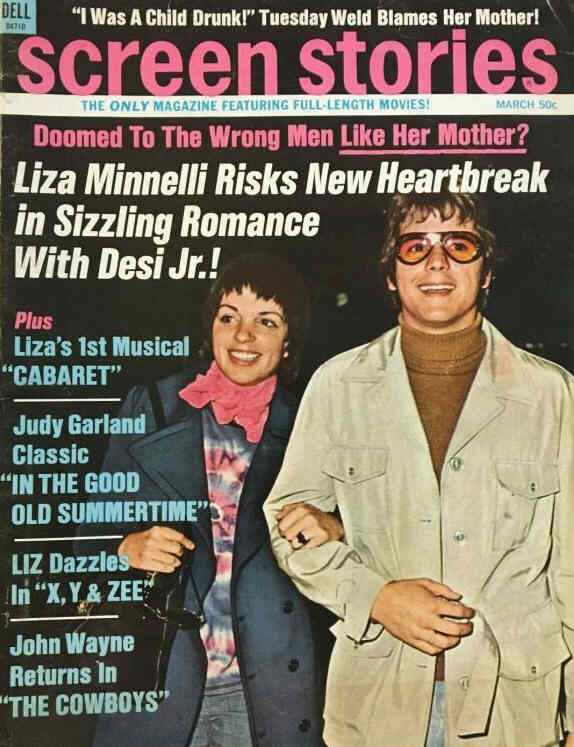 SCREEN STORIES magazine side cover March 1972