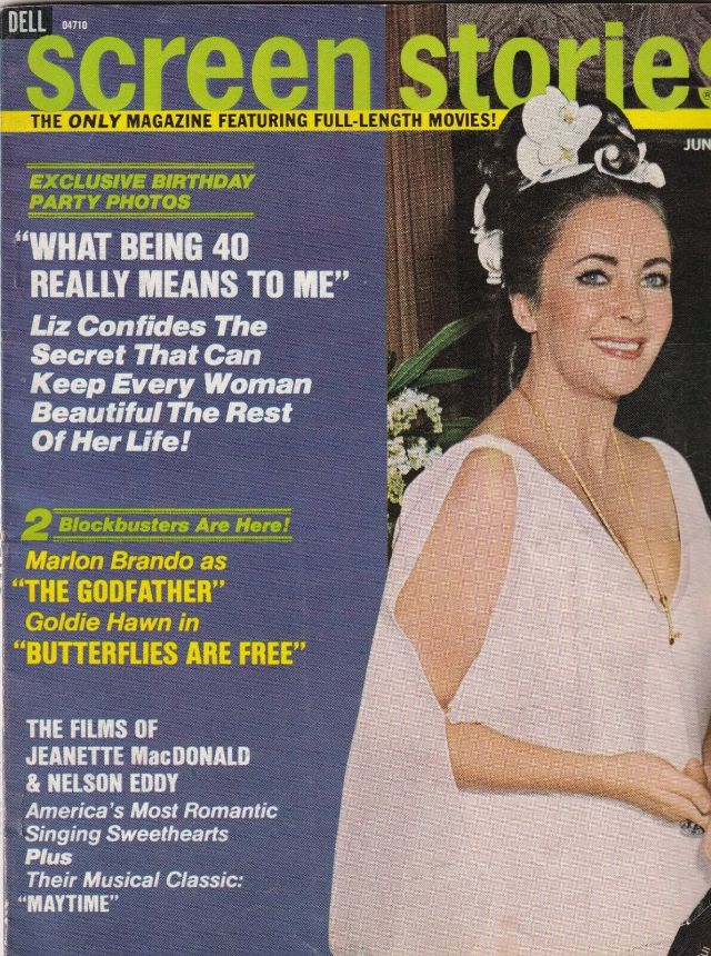 SCREEN STORIES magazine side cover June 1972