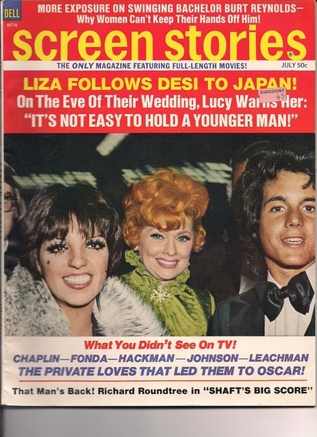 SCREEN STORIES magazine side cover July 1972