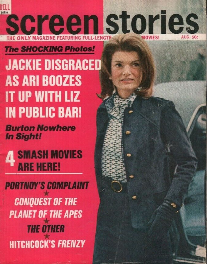 SCREEN STORIES magazine side cover August 1972