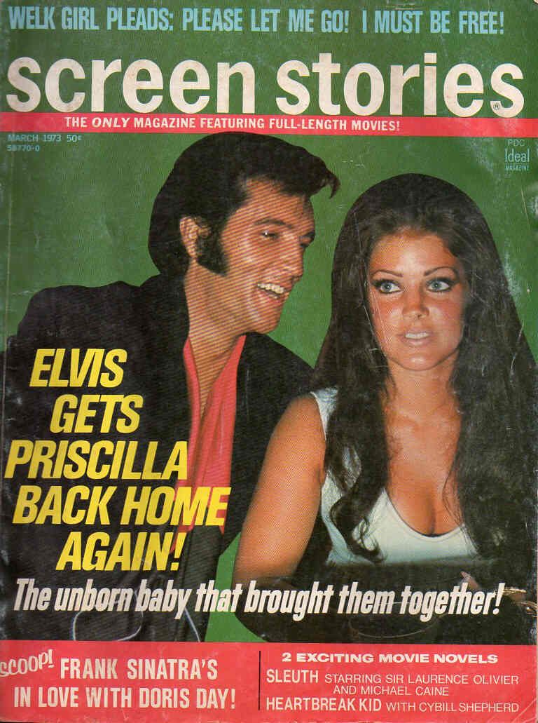 SCREEN STORIES magazine side cover March 1973