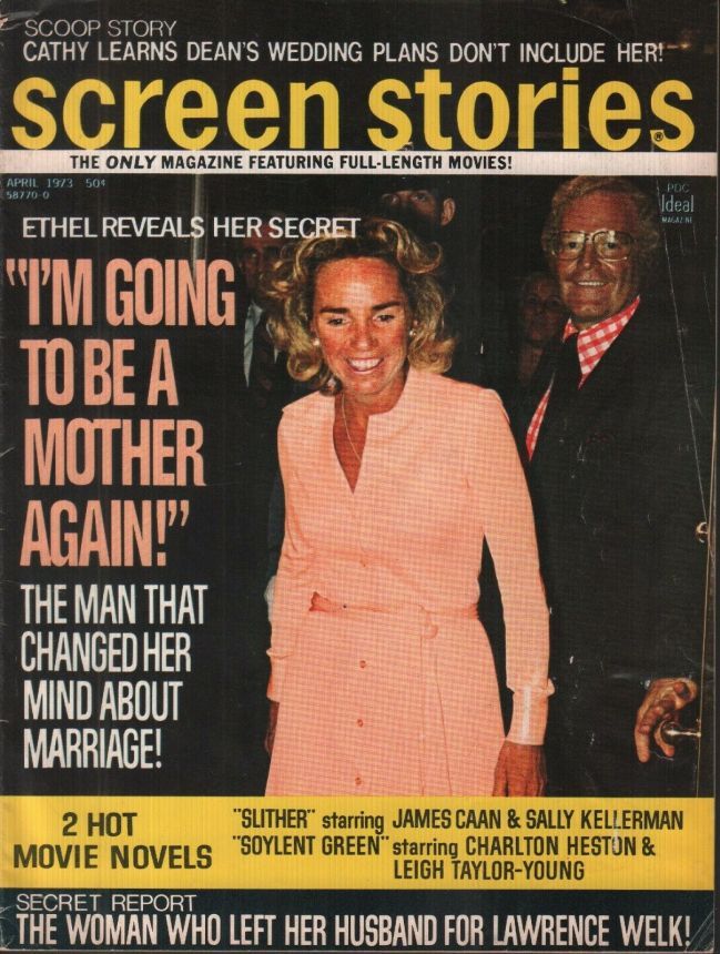 SCREEN STORIES magazine side cover April 1973