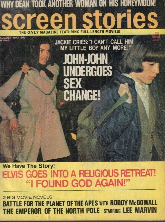 SCREEN STORIES magazine side cover August 1973