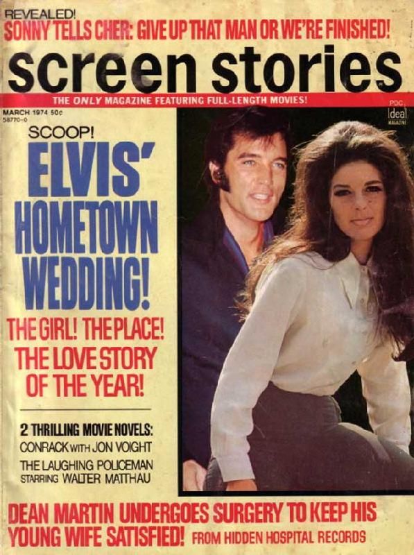 SCREEN STORIES magazine side cover March 1974