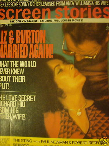 SCREEN STORIES magazine side cover April 1974